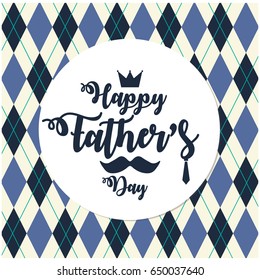 Happy Father's Day card or background. vector illustration.