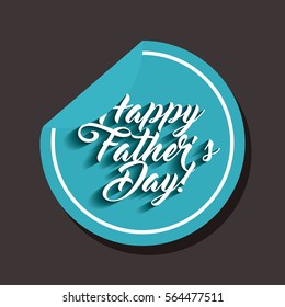 happy father's day card. colorful design. vector illustration