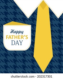 Happy Father's Day card design. vector illustration