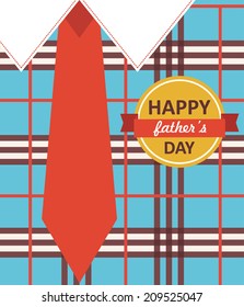 Happy Father's Day card design. vector illustration