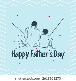 happy fathers day card design background. vector illustration