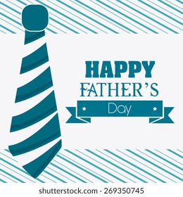 Happy fathers day card design, vector illustration.