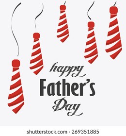 Happy fathers day card design, vector illustration.