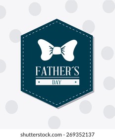 Happy fathers day card design, vector illustration.