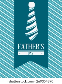 Happy fathers day card design, vector illustration.