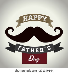 Happy fathers day card design, vector illustration.