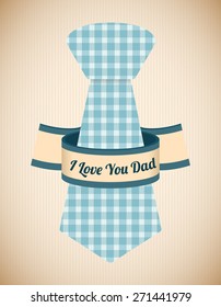 Happy fathers day card design, vector illustration.