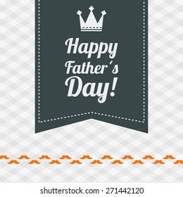 Happy fathers day card design, vector illustration.