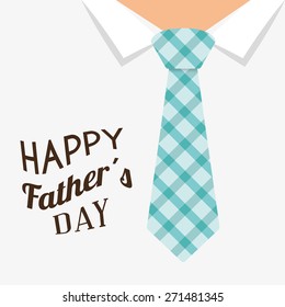 Happy fathers day card design, vector illustration.
