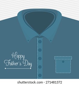Happy fathers day card design, vector illustration.