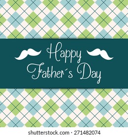 Happy fathers day card design, vector illustration.