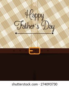 Happy fathers day card design, vector illustration.