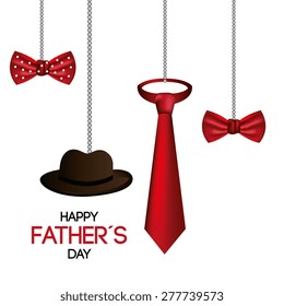 Happy fathers day card design, vector illustration.