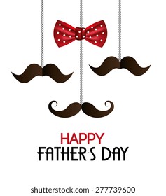 Happy fathers day card design, vector illustration.