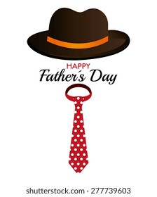 Happy fathers day card design, vector illustration.