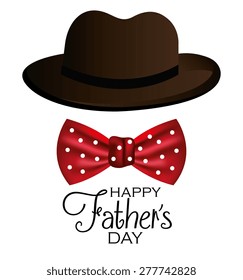 Happy fathers day card design, vector illustration.