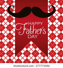 Happy fathers day card design, vector illustration.