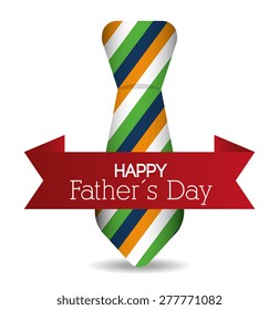 Happy fathers day card design, vector illustration.