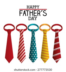 Happy fathers day card design, vector illustration.
