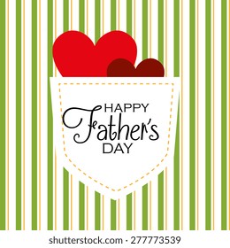 Happy fathers day card design, vector illustration.