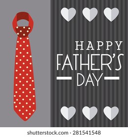 Happy fathers day card design, vector illustration.