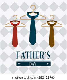 Happy fathers day card design, vector illustration.