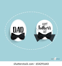 Happy fathers day card design. Vector Illustration.