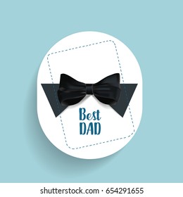 Happy fathers day card design. Vector Illustration.