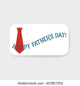 Happy fathers day card design. Vector Illustration.