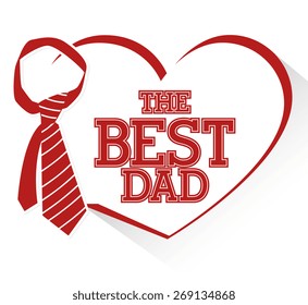 Happy fathers day card  design,vector illustration.