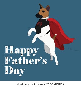 Happy Father's Day card with dog