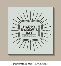 happy fathers day card with elegant tie