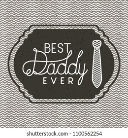 happy fathers day card with elegant neck tie