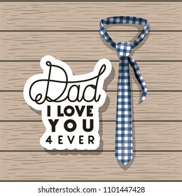 happy fathers day card with elegant tie