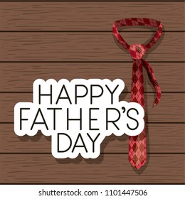happy fathers day card with elegant tie