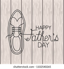 happy fathers day card with elegant shoes