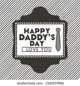happy fathers day card with elegant neck tie