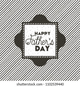 happy fathers day card emblem