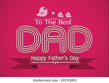 Happy Father's Day card idea design for your DAD