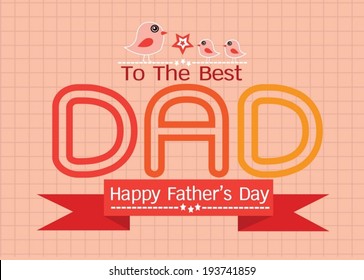 Happy Father's Day card idea design for your DAD