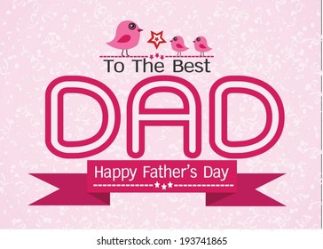Happy Father's Day card idea design for your DAD
