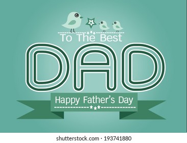 Happy Father's Day card idea design for your DAD