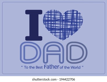 Happy Father's Day card idea design for your DAD