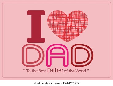 Happy Father's Day card idea design for your DAD