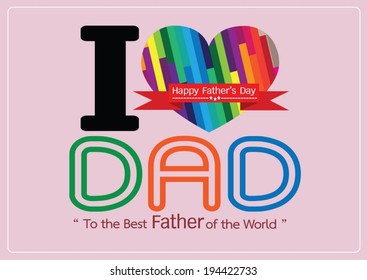 Happy Father's Day card idea design for your DAD