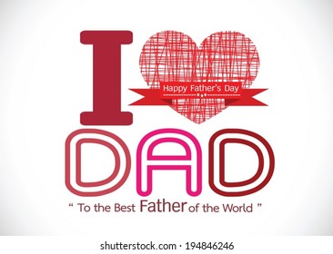 Happy Father's Day card idea design for your DAD