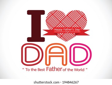 Happy Father's Day card idea design for your DAD