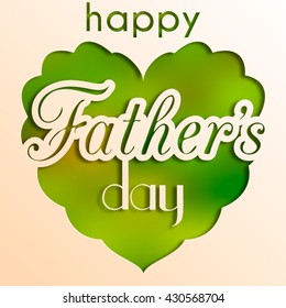 Happy father's day card, Illustration, poster for the celebration of Father's day, festive background, stock vector.
