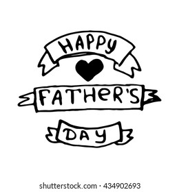 Happy father's day card, Illustration, poster for the celebration of Father's day, festive background, stock vector.