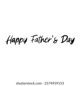 happy fathers day card with lettering